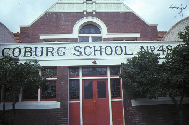 infant building &amp; shelter shed coburg primary school no 484 bell street coburg entrance sep 84