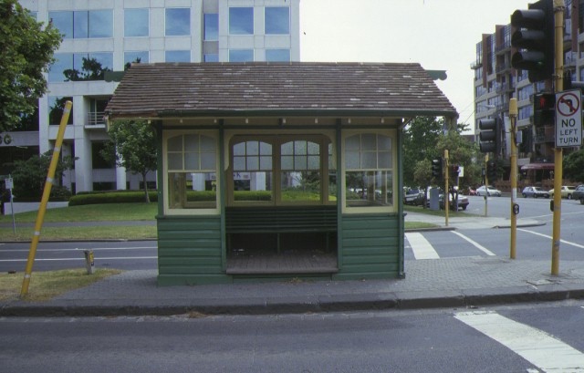1 tram shelter cnr st kilda rd and lorne st melbourne east elevation dec1999