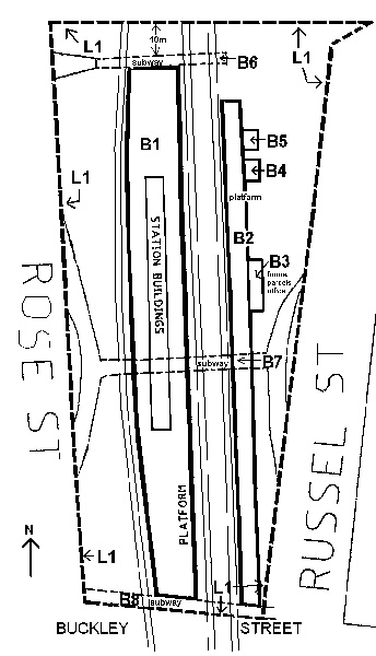 essendon railway station complex map