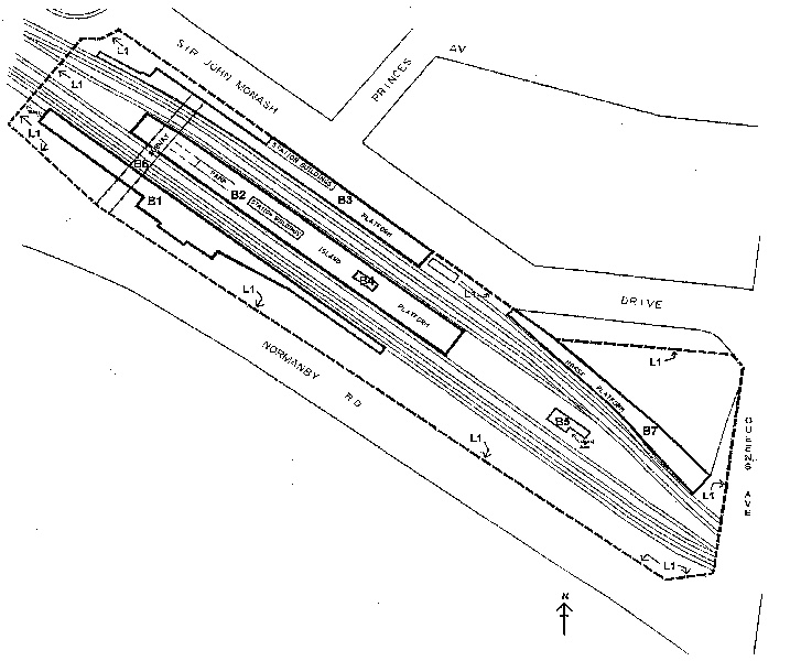 caulfield railway station complex plan