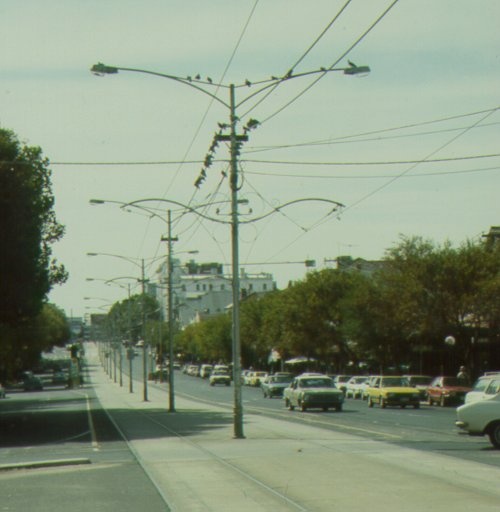 ornamental tramway overhead poles fitzroy street