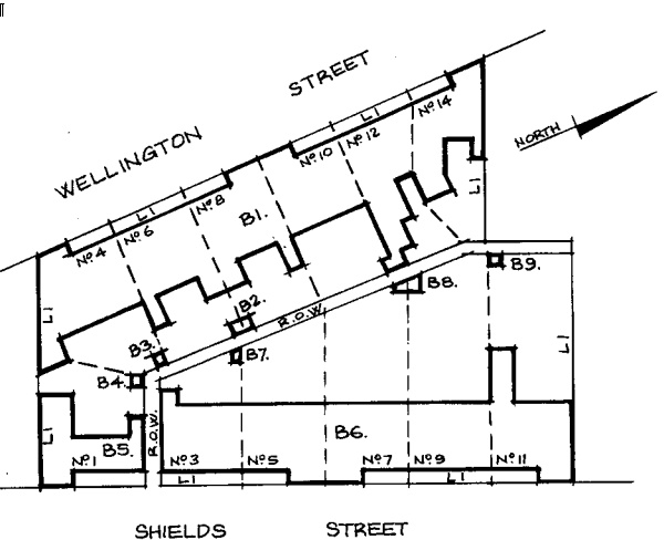 H01205 nathans terrace flemington registration plan [Note: B7 was actually demolished some years prior to inclusion in the Heritage Register and should not have been specified]