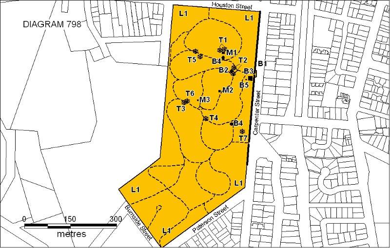 h00798 bendigo cemetery plan