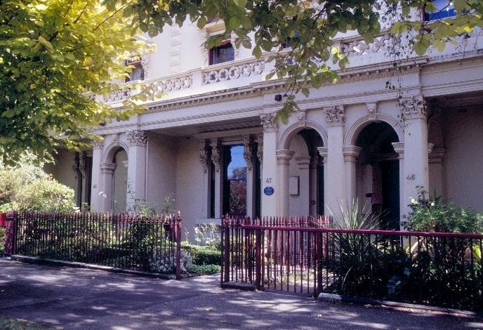 h00222 hazelwood terrace howe crescent south melbourne exterior front view she project 2003