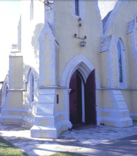 h01125 st george the martyr church and hall hobson st queenscliffe buttresses she project 2003