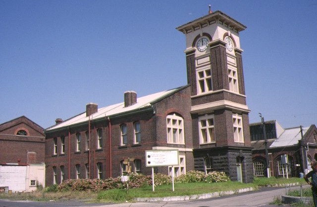 Former Railway Workshops Champion Road Newport Central Offices &amp; Clock Tower