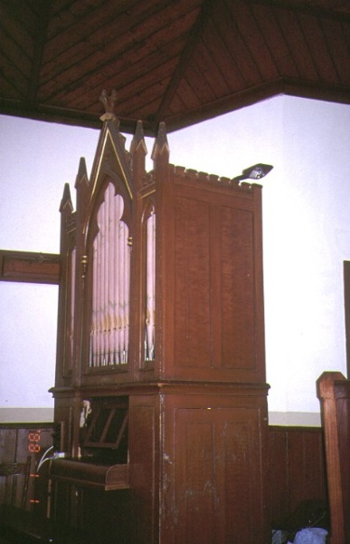 Bevington Pipe Organ Side View of Pipe Case August 1994