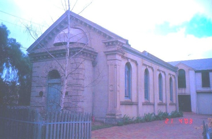 Former Synagogue McKillip St Geelong Exterior View West SHE Project 2003