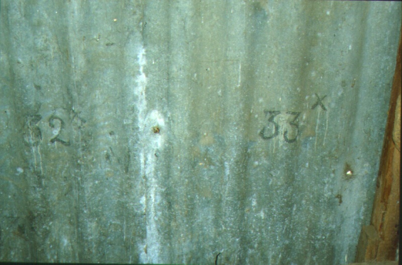 Prefabricated Cottage Iron Numbering September 2001