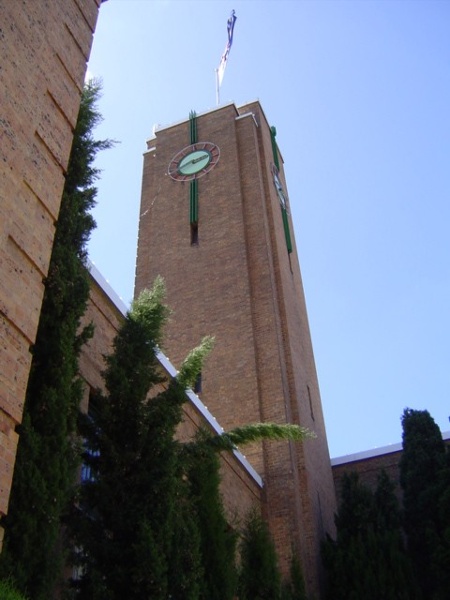 Heidelberg Town Hall Clocktower December 2004
