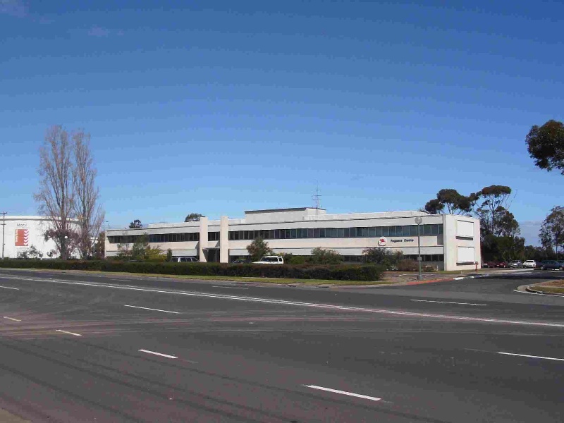Standard Vacuum Refining Co. Complex (former), Hobsons Bay Heritage Study 2006 - Administrative building (Pegasus Centre) designed by Stephenson &amp; Turner and constructed c.1955
