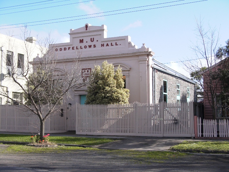 Manchester Unity Independent Order of Oddfellows Hall (former), Hobsons Bay Heritage Study 2006