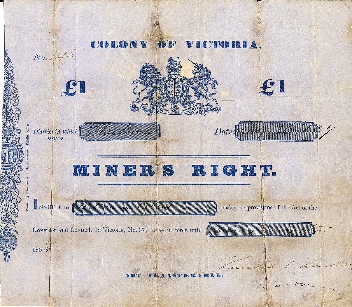 H2112 Miners Right 1857