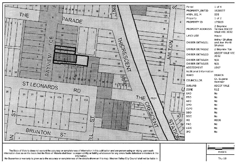 Essendon Conservation Study 1985