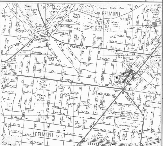 Location Map, 26 Regent Street, Belmont