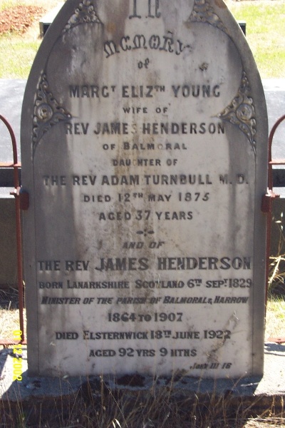 23260 Cemetery Balmoral Henderson Young 2112