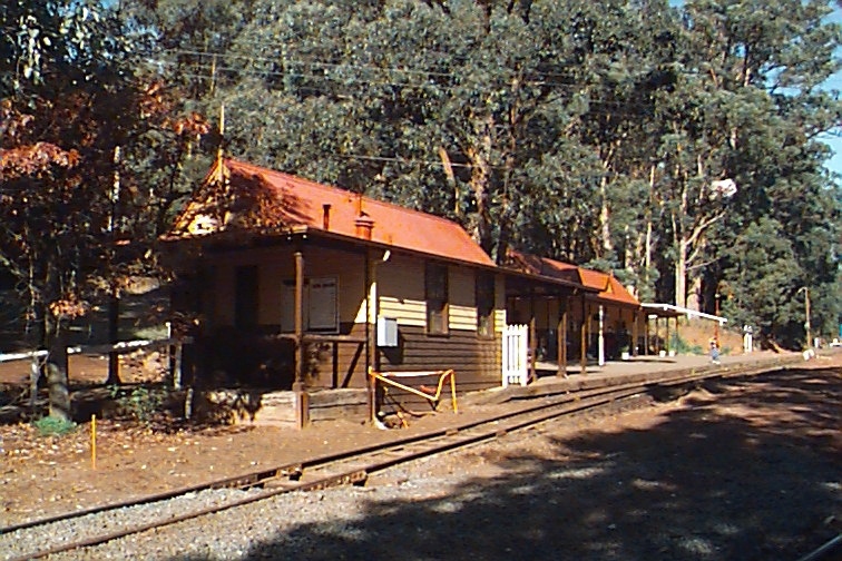 Lakeside Railway Station at Emerald Lake Park - Built 1944