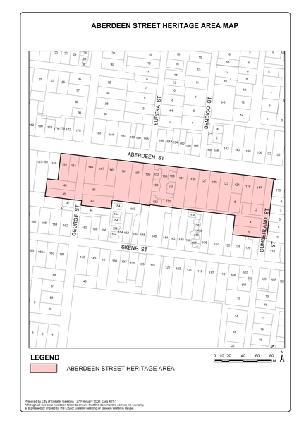 22128 Aberdeen Street heritage area map