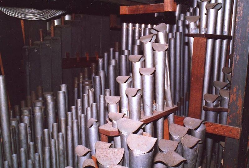 Merklin organ_view of pipes pipes when in Cato church