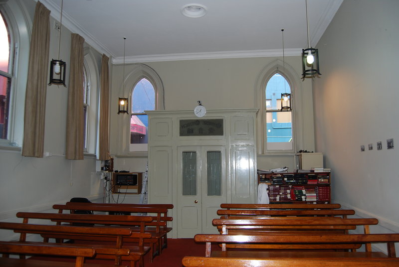 4246 Chinese Mission Church. Ground floor interior.