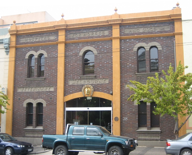 Former Veterinary Hospital Fitzroy 26 March 2008 mz Front Elevation