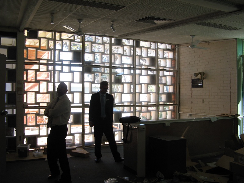 Former Shire Offices_Benalla_screen from inside_KJ_Sept 08