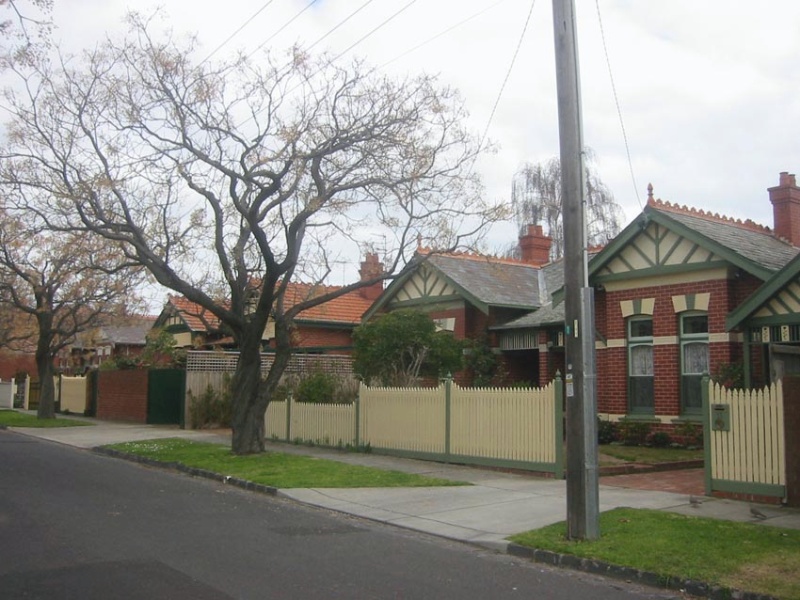 Semi-detached Edwardian houses on the west side of Devonshire Road.