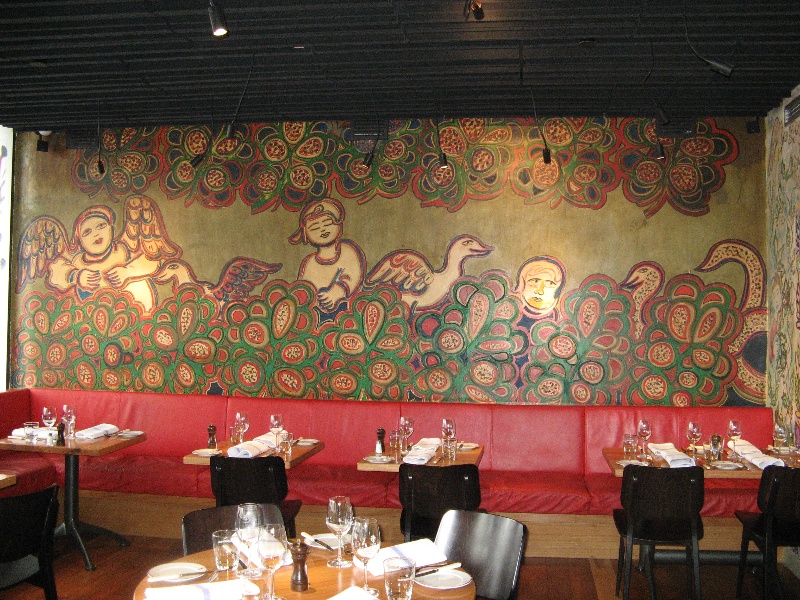 Mirka at Tolarno_St Kilda _restaurant mural_KJ_13 Oct o8