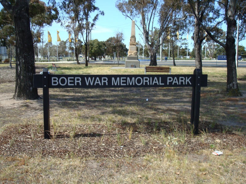 Boer War Kardinia Park - No 1