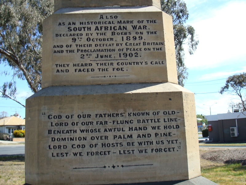 Boer War Monument Kardinia Park No 7