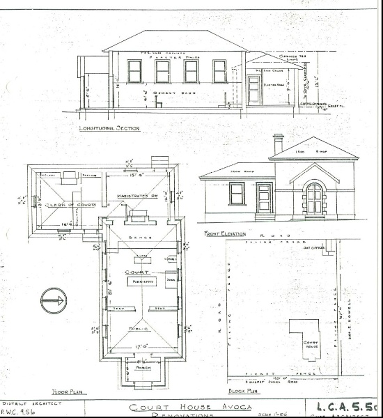 Avoca Court House plan