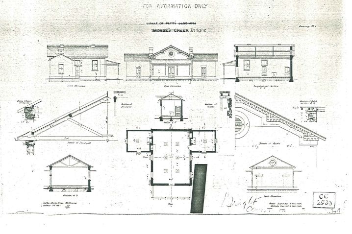 Bright court house architectural plan