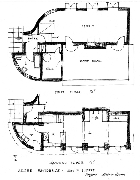 261 - The Busst House Eltham 03 - Floor plans of the Busst House - Shire of Eltham Heritage Study 1992