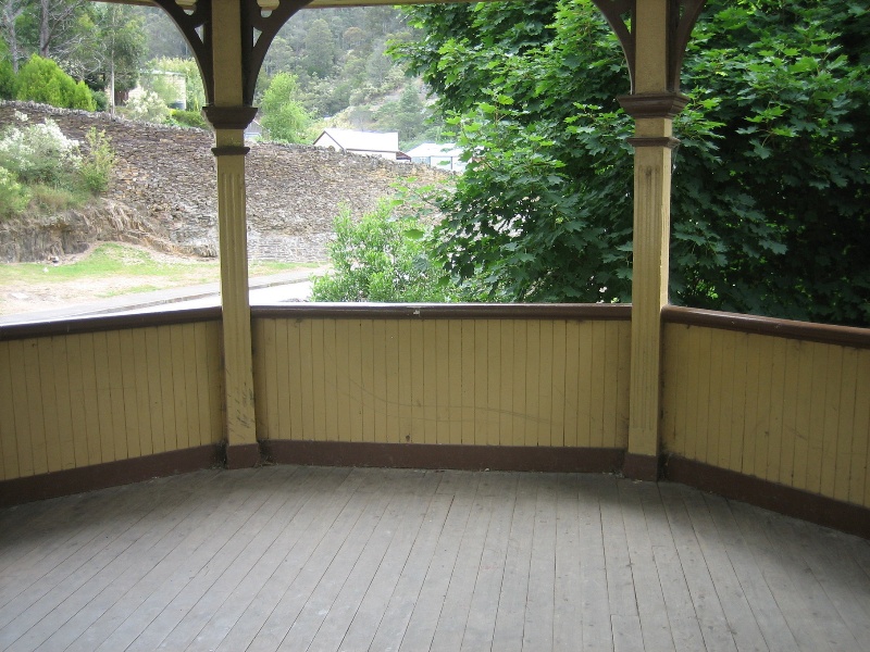 Walhalla bandstand interior looking out