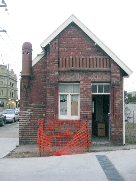 Former Ferry Terra Cotta &amp; enamel brickworks office albert Street brunswick west facade with door open