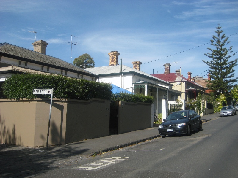 Victorian villas and cottages on the north side of Wilson Street