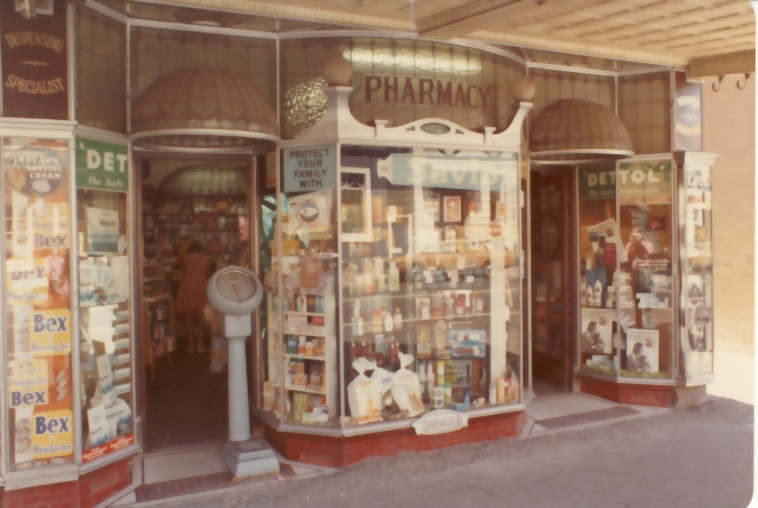 B3670 Brinsmeads Pharmacy frontage detail