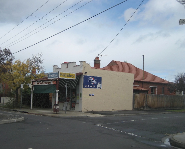 Shop and attached dwelling at 69/71 Chomley Street.