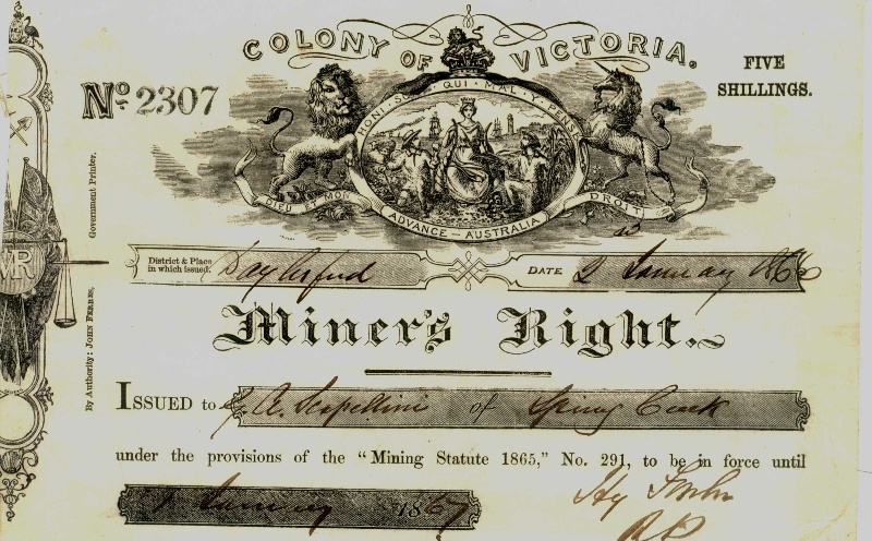 H2112 Miners Right 1866