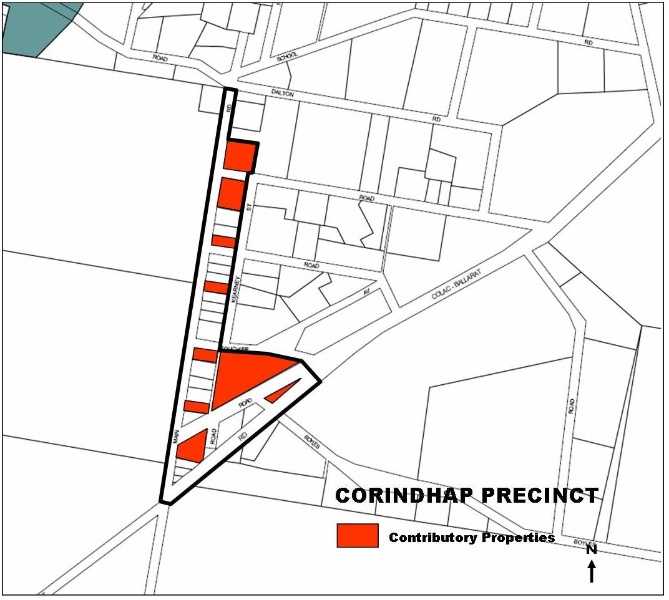 Corindhap Heritage Precinct Map