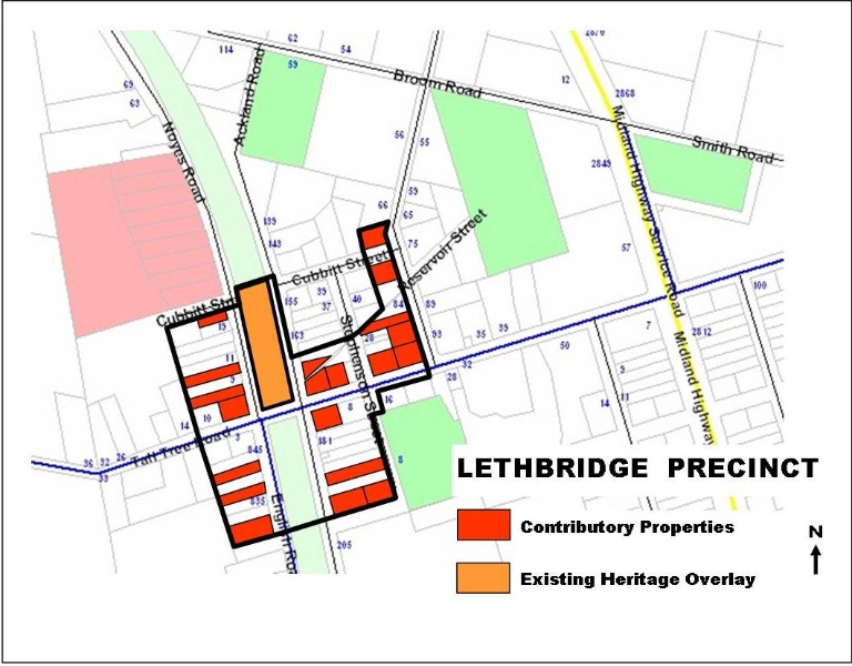 Lethbridge Heritage Precinct Map