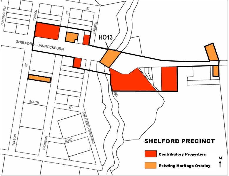 Shelford Heritage Precinct Map