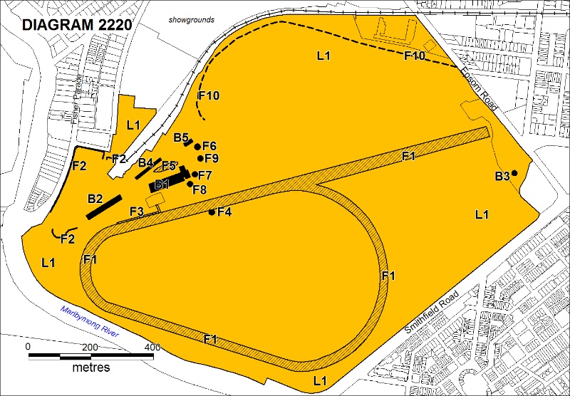 PROV H2220 flemington racecourse plan