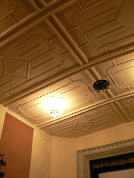 Horsham Theatre detail of auditorium ceiling 2009