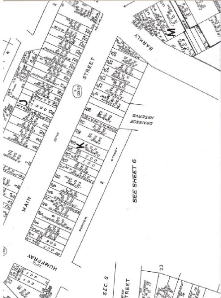 Figure 2.10: Portion of map, Township of Ballarat East, Sheet 17, 1957. Source: City of Ballarat -