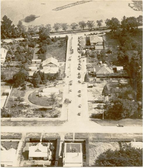 Figure 2.17: An aerial view of Colpin Ave and the Ideal Homes ? taken from a plane ?hired? for the purpose on 25/11/1933 and carrying ?the sponsor?, Edgar Bartrop, and a photographer, as passengers!? - Ballarat Heritage Precincts Study, 2006