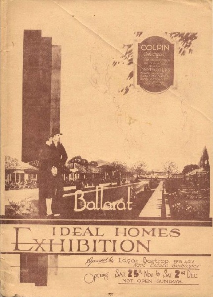Ideal Homes Exhibition Booklet 1933, Front Cover -