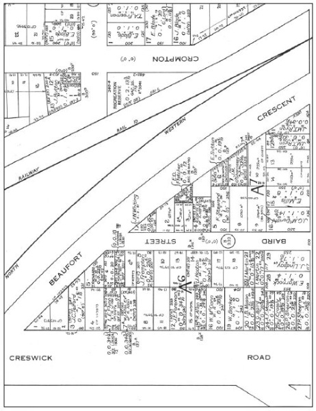 Figure 2.07: Portion of map, Township of Ballarat, Sheet 3a, 1964. - Ballarat Heritage Precincts Study, 2006