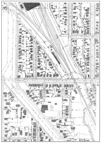 Figure 2.10: Ballarat Sewerage Authority Plan, north (upper) side of Macarthur Street dated 7 August 1933, south (lower) side of Macarthur Street dated 7 December 1926. - Ballarat Heritage Precincts Study, 2006