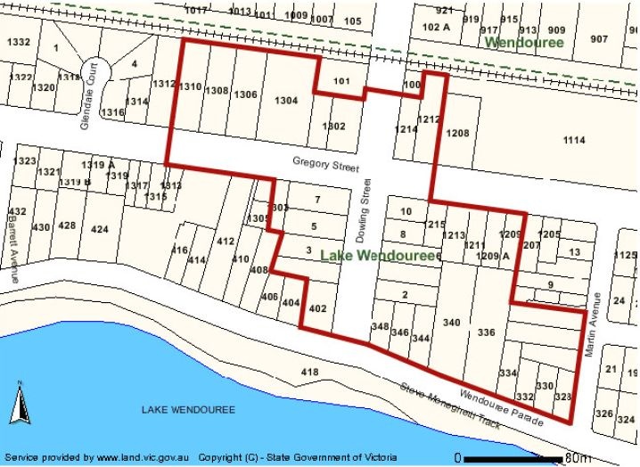 Dowling Street Heritage Precinct Map - Ballarat Heritage Precincts Study, 2006